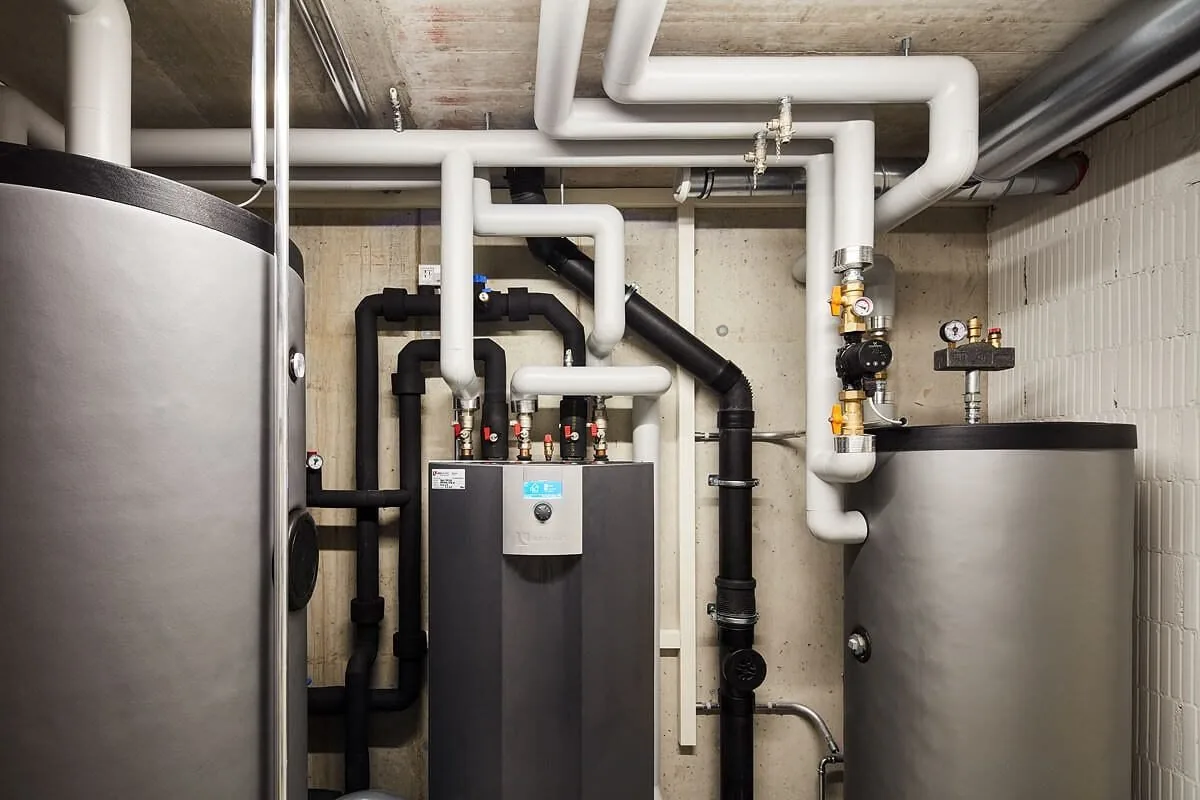 Sanitärtechnik im Gebäude